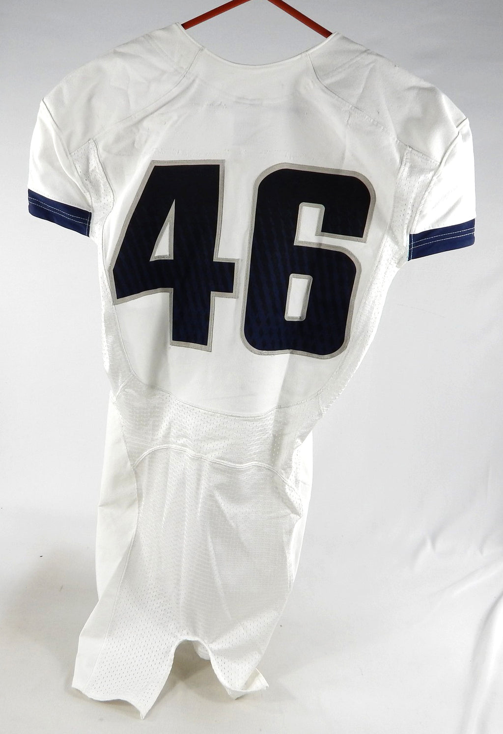Utah State Aggies #46 Game Used White Jersey NP Rem S 048 Pic2