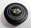 2018 Nashville Predators Vs. Anaheim Ducks Game Used Black Puck DP61272