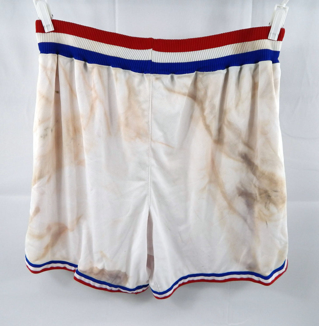 2006-09 Philadelphia 76ers Game Issued White Shorts Alternate 48 196 Pic2