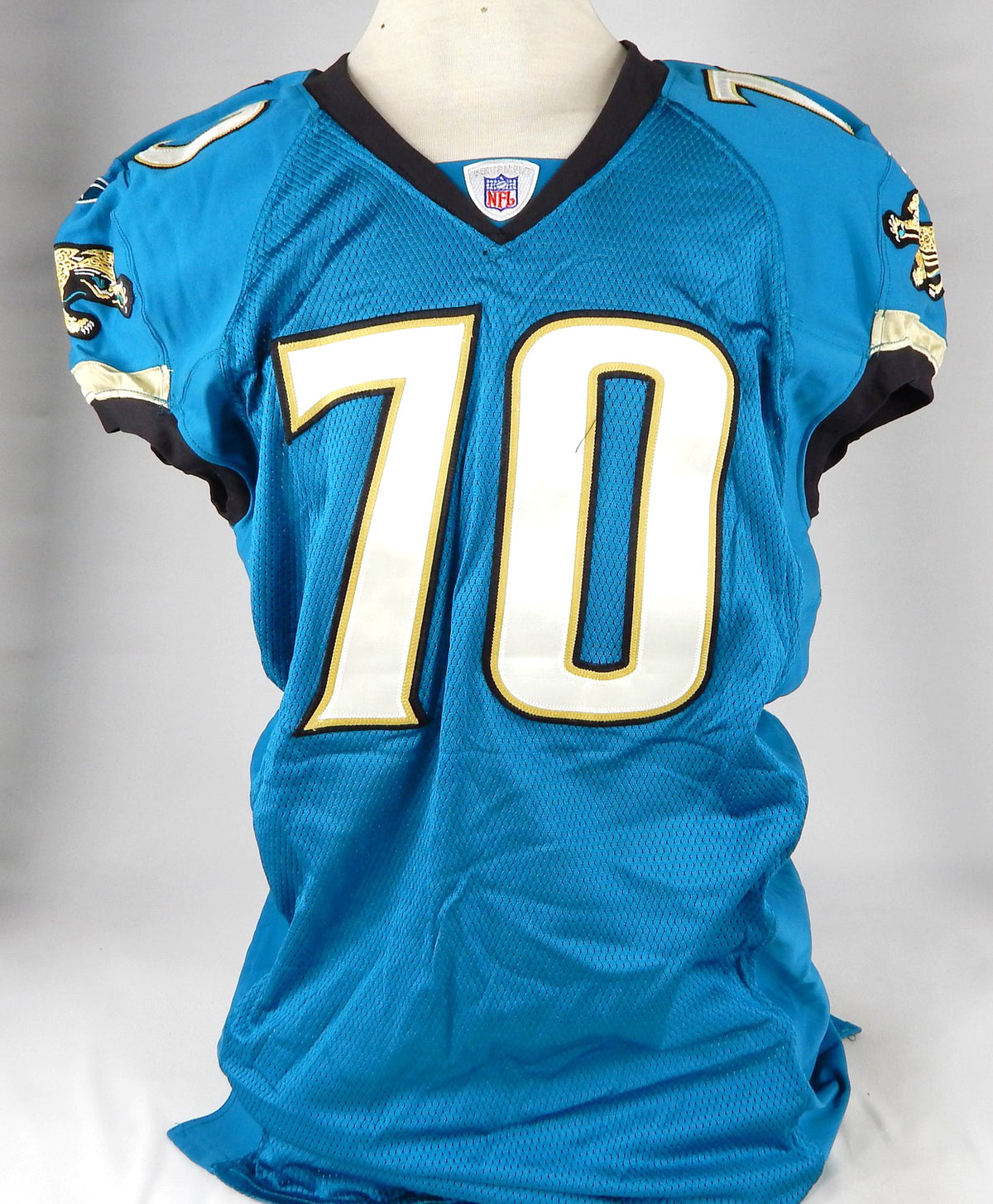 2005 Jacksonville Jaguars Craig Osika #70 Game Issued Blue Jersey 52 DP74790