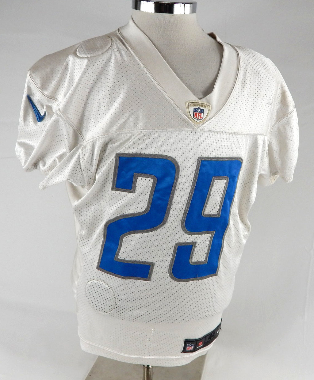 2015 Detroit Lions Crezdon Butler #29 Game Used White Practice Jersey 44 366