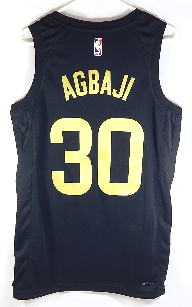 Ochai Agbaji #30 Utah Jazz Nike Jordan Swingman Statement LVT Jersey Black 44 M Pic2