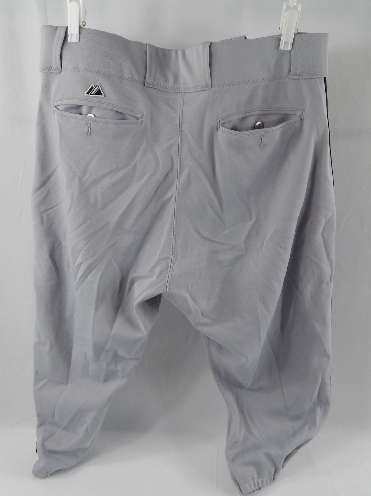 2014 Miami Marlins Steve Cishek #31 Game Issued Grey Pants 38-42-20 477 Pic2