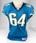 2005 Jacksonville Jaguars Tate #64 Game Issued Blue Jersey 52 DP74791