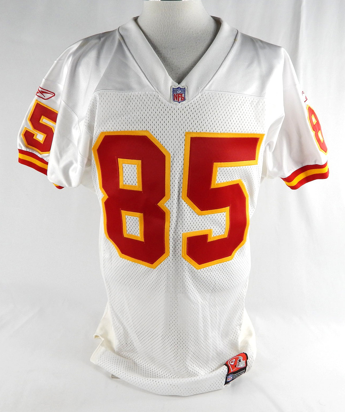 2001 San Francisco 49ers Ricks #85 Game Used White Jersey 40 458