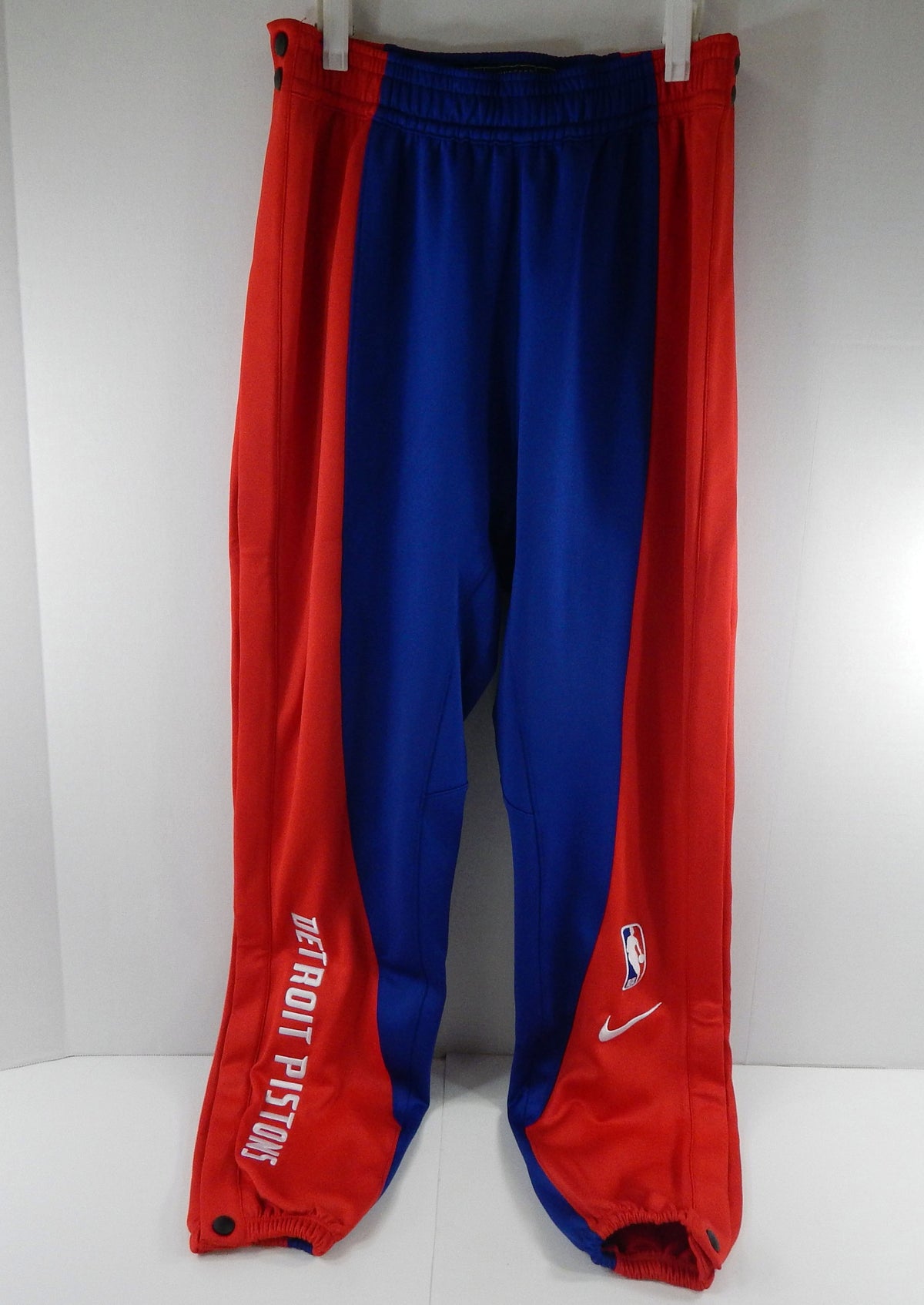 2019-20 Detroit Pistons Game Issued Blue Wam Up Pants FB5748-495 S 871S