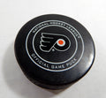 2018 Philadelphia Flyers Vs. Columbus Blue Jackets Game Used Black Puck DP61285