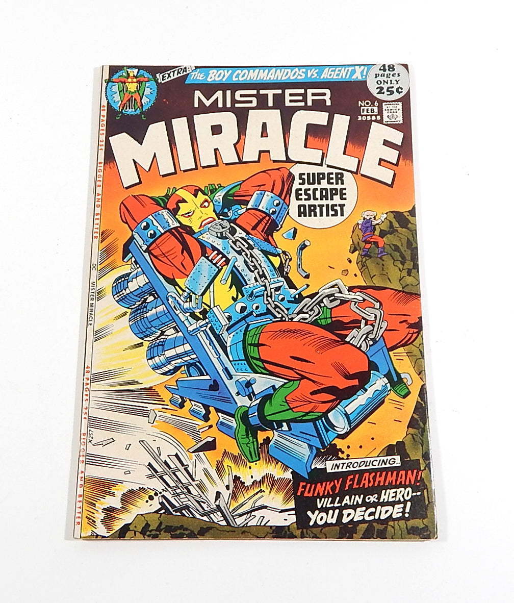 Mister Miracle #6 Bronze Comic Book DC 1972 VF- Funky Flashman 1st App Kirby