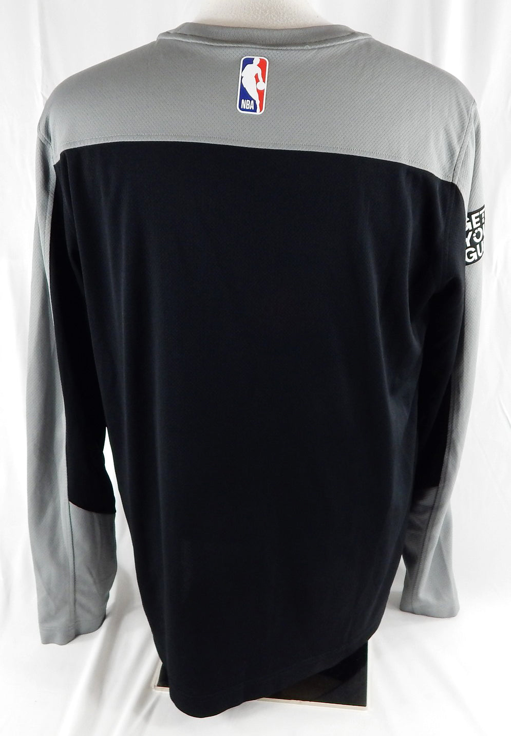 2024-25 Brooklyn Nets Noah Clowney #21 Game Used Black Shooting Shirt L 128 Pic2
