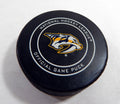 2018 Nashville Predators Vs. Anaheim Ducks Game Used Black Puck 287