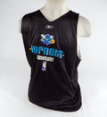 2000s New Orleans Hornets Game Issued Black White Practice Jersey 2XL DP71984