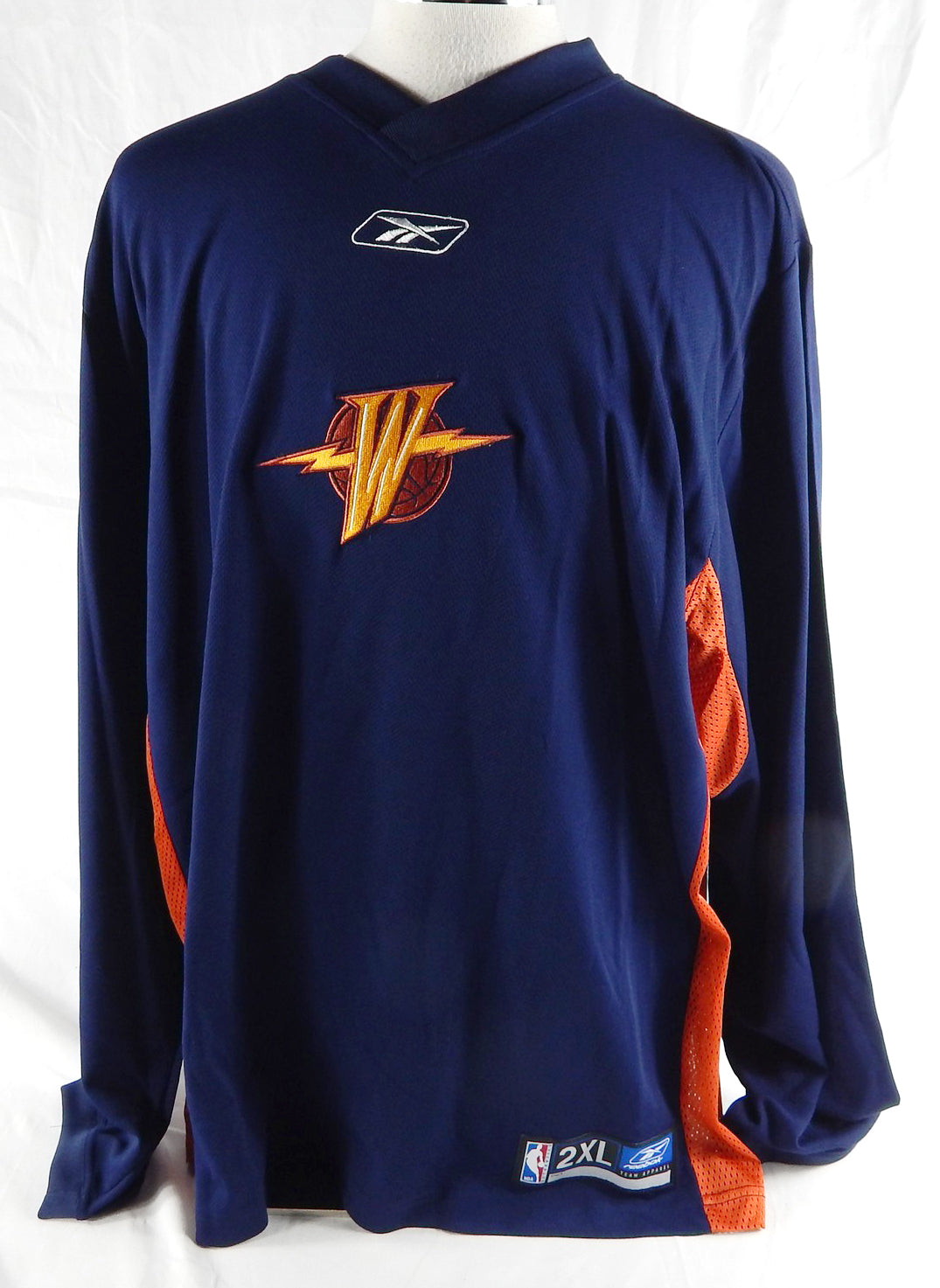 2000s Golden State Warriors Game Issued Navy Shooting Shirt 2XL 803