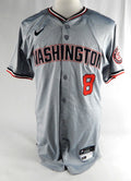 2024 Washington Nationals Jose Tena #8 Game Issued Pos Used Grey Jersey 42 9