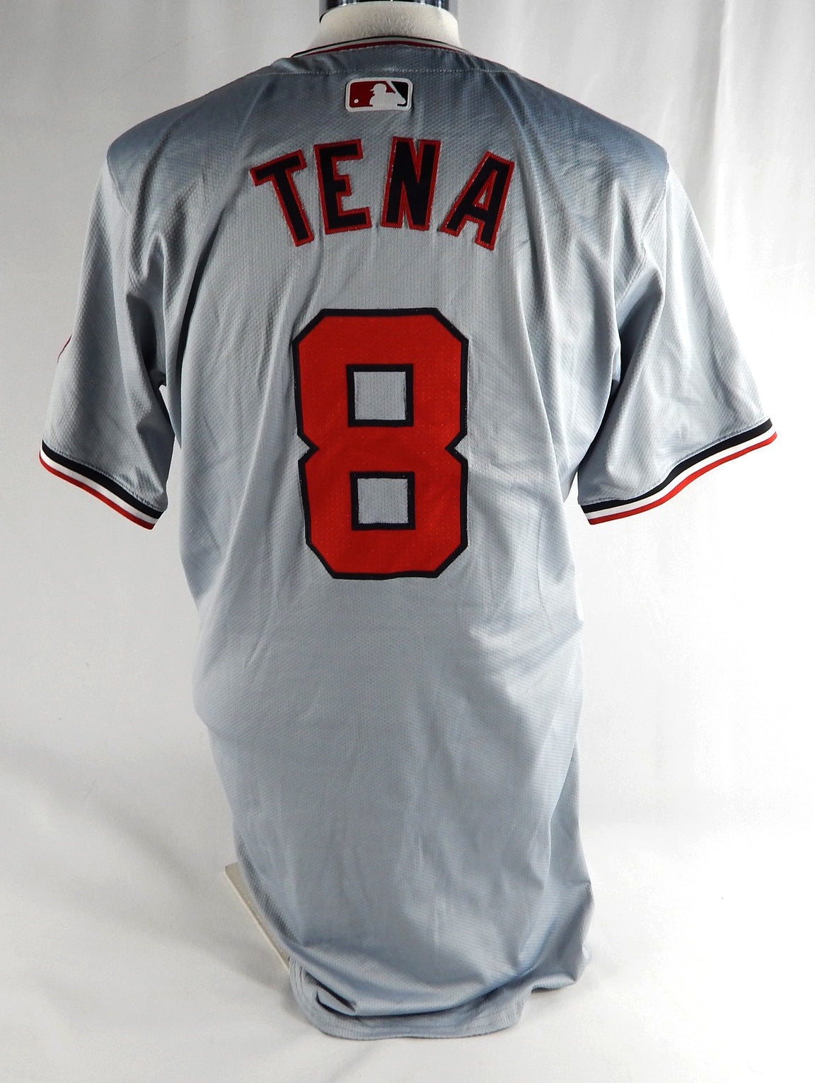 2024 Washington Nationals Jose Tena #8 Game Issued Pos Used Grey Jersey 42 9 Pic2