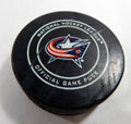 2017 Columbus Blue Jackets Vs. Tampa Bay Lightning Game Used Black Puck DP61295