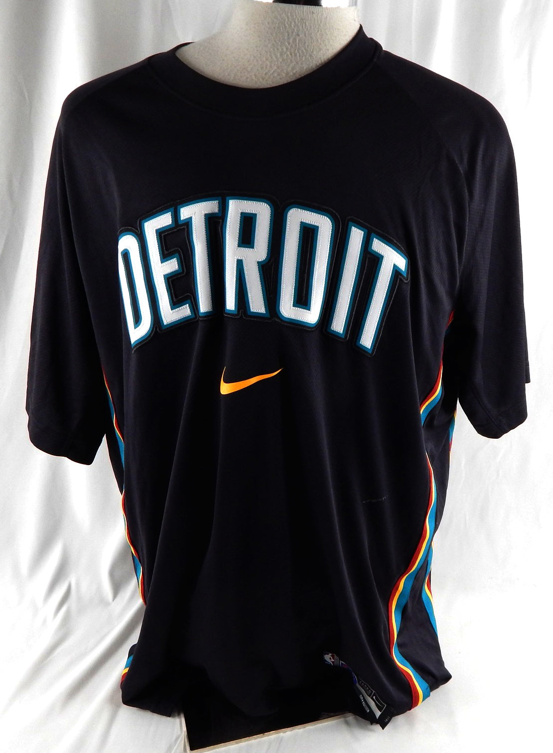 2025-26 Detroit Pistons Jalen Duren #0 Game Used Black Shooting Shirt City 98