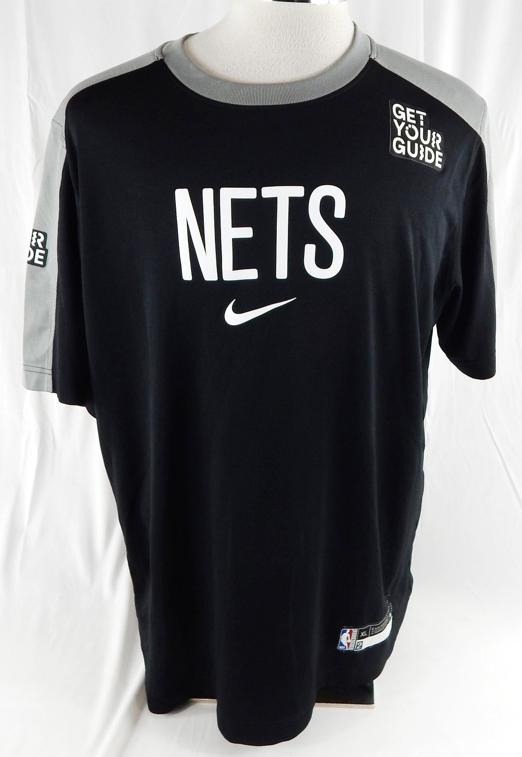 2024-25 Brooklyn Nets Cameron Johnson #2 Game Used Black Shooting Shirt XL 132 Pic2