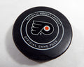 2018 Philadelphia Flyers Vs. Columbus Blue Jackets Game Used Black Puck DP61298