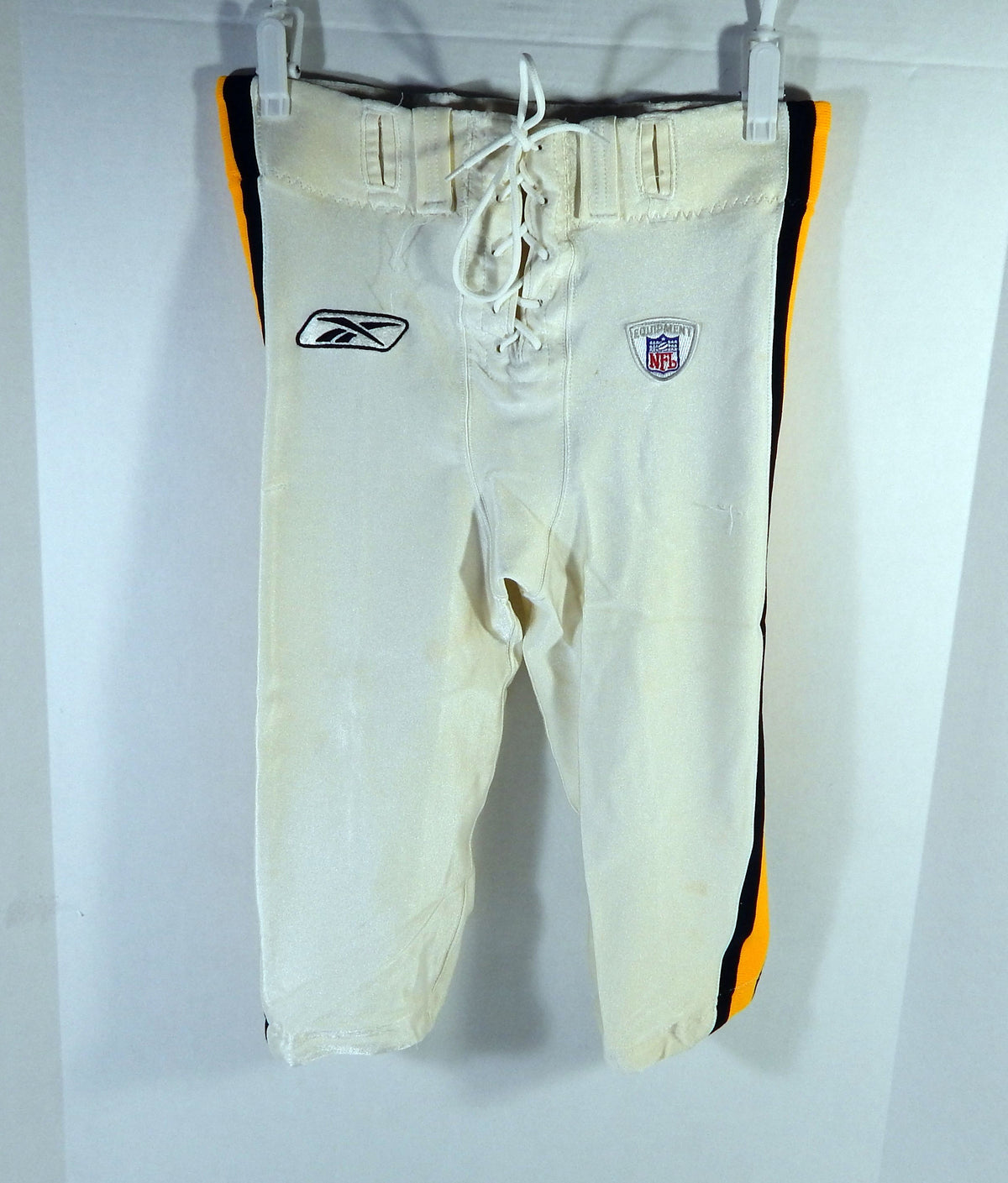 2007 Pittsburgh Steelers Cedric Wilson #80 Game Used White Pants Throwback 34 1