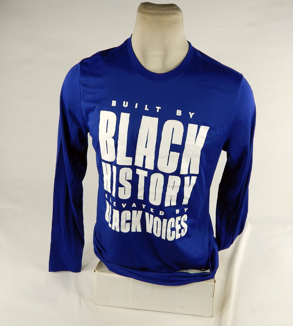 2023-24 Detroit Pistons Malachi Flynn #14 Game Used Blue Shooting Shirt BHM L 0