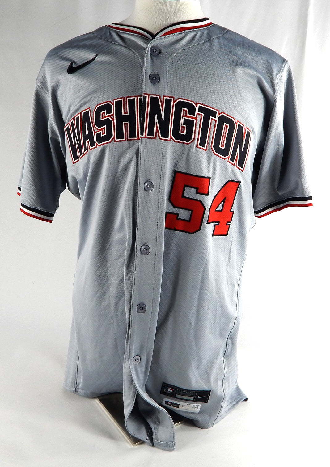 2024 Washington Nationals Amos Willingham #54 Game Issued Grey Jersey 46 565