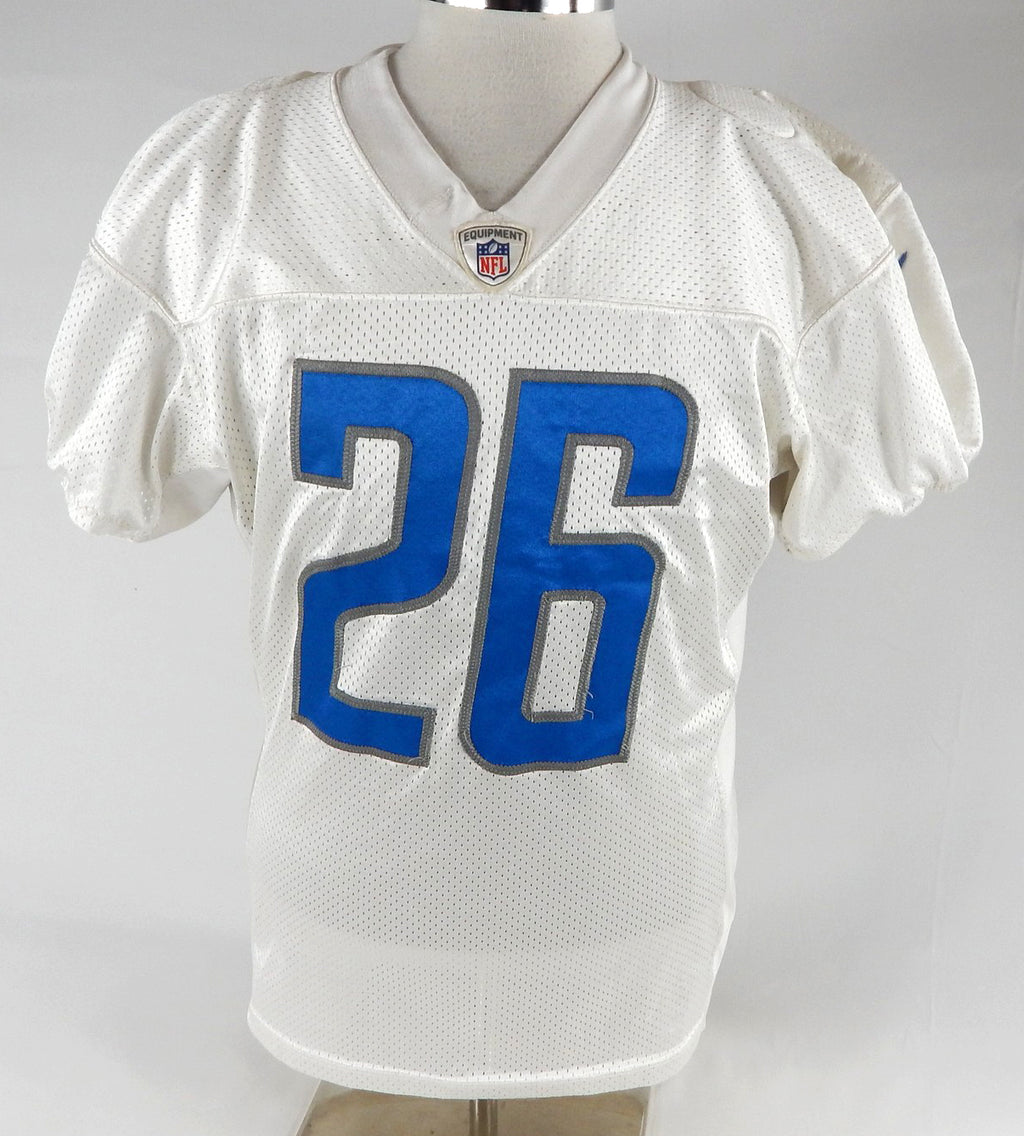 2018 Detroit Lions DeShawn Shead #26 Game Used White Practice Jersey 376