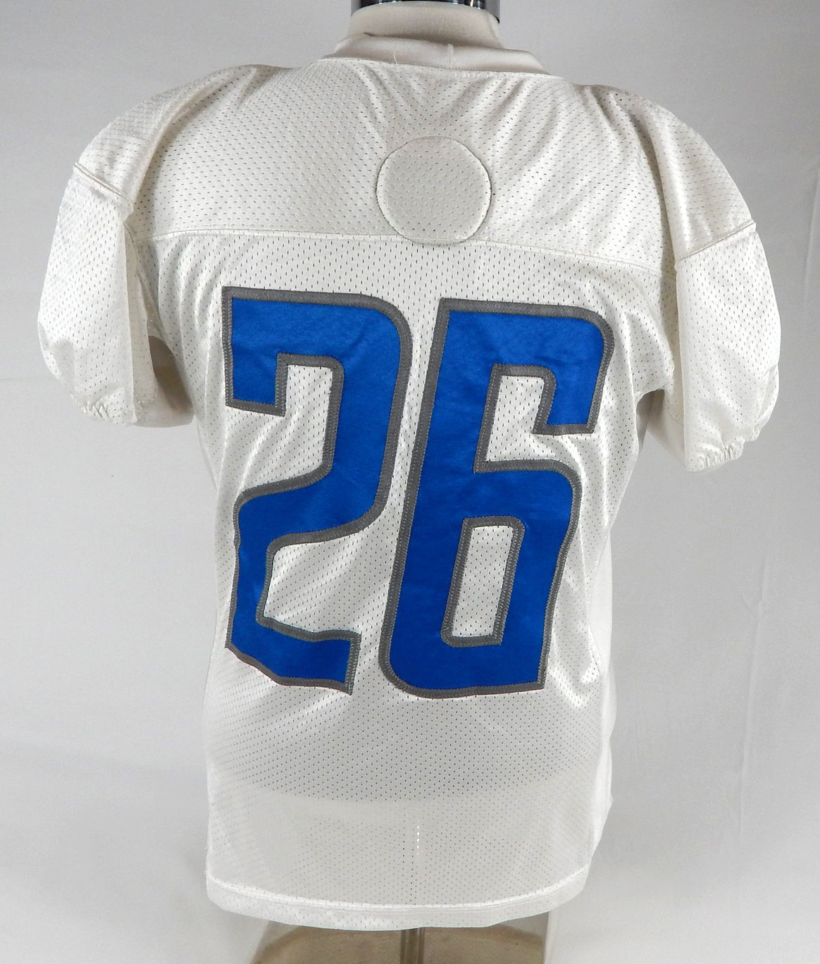 2018 Detroit Lions DeShawn Shead #26 Game Used White Practice Jersey 376 Pic2