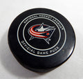 2018 Columbus Blue Jackets Vs. Colorado Avalanche Game Used Black Puck 303