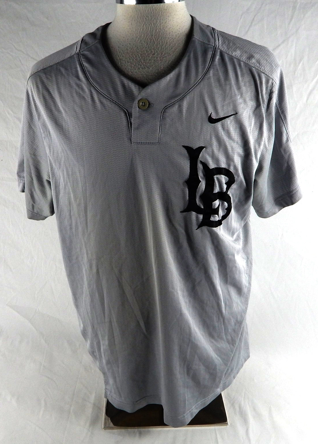 2021 Long Beach State Dirtbags #16 Game Used Grey Jersey Baseball XL 690