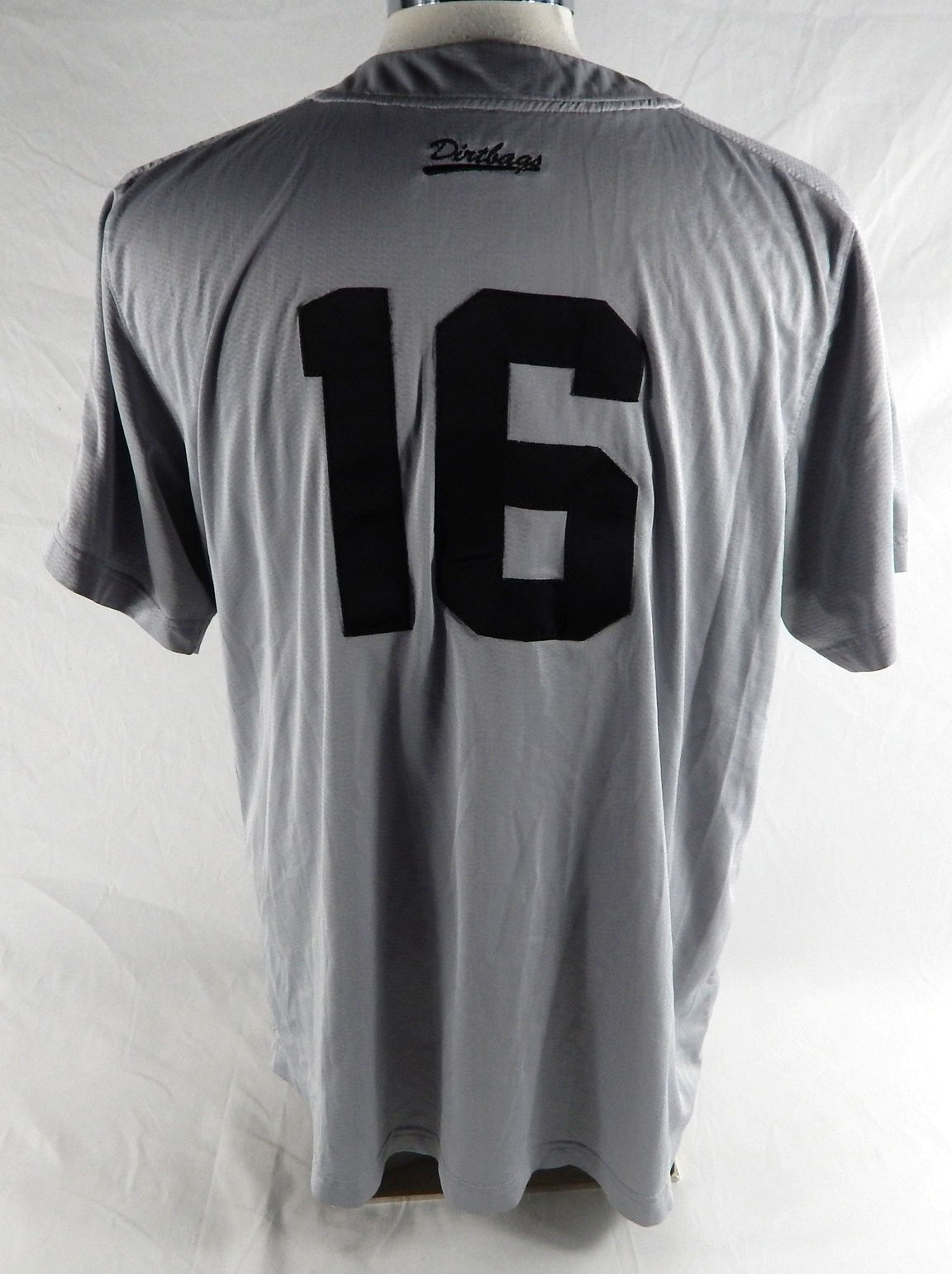 2021 Long Beach State Dirtbags #16 Game Used Grey Jersey Baseball XL 690 Pic2