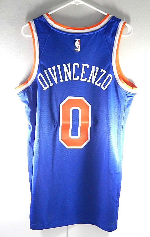 Donte DiVincenzo New York Knicks #0 Nike Swingman Icon Sphere Jersey Blue Yth XL Pic2