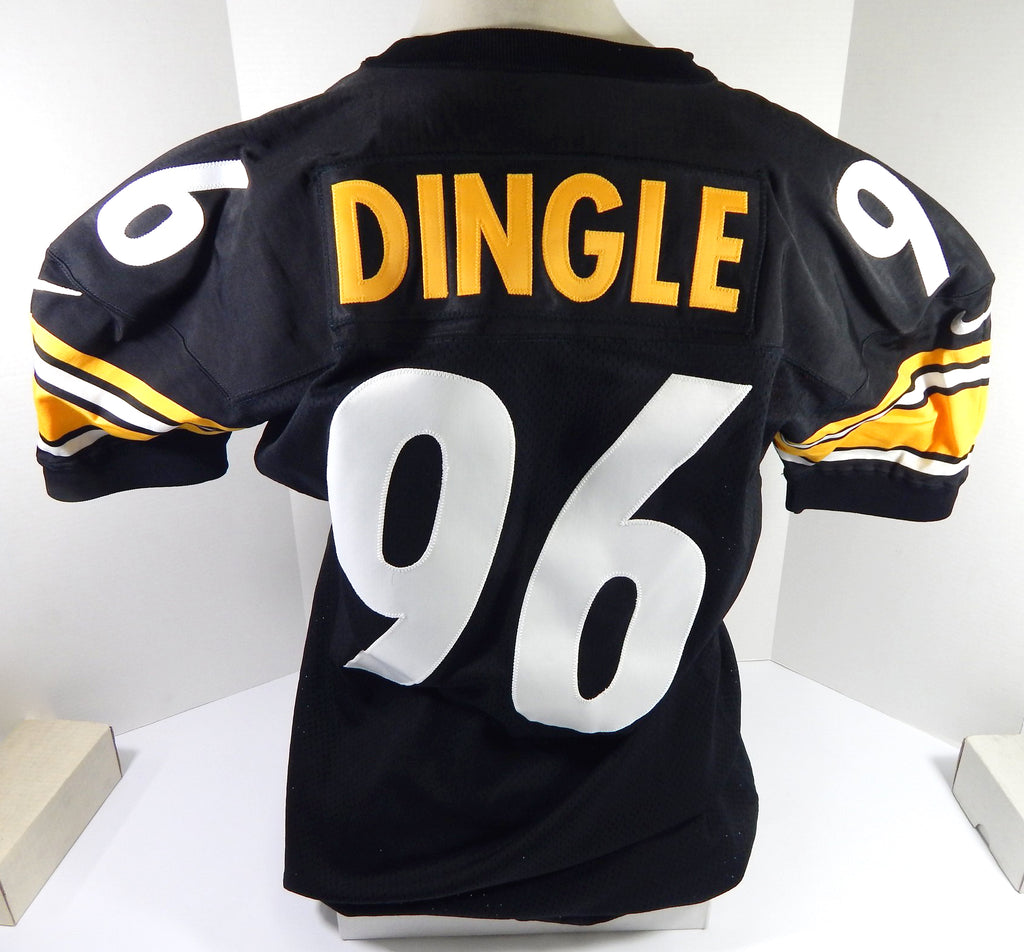 1999 Pittsburgh Steelers Antonio Dingle #96 Game Issued Black Jersey 50 DP50926