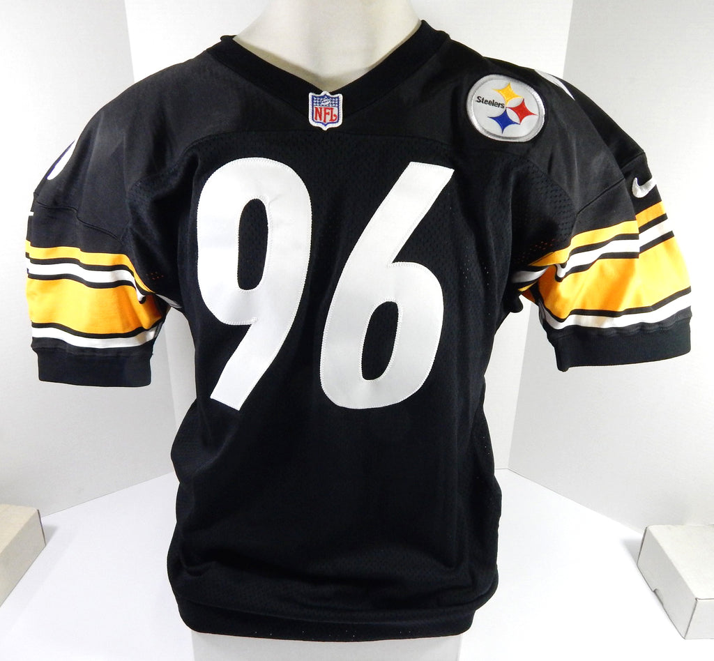 1999 Pittsburgh Steelers Antonio Dingle #96 Game Issued Black Jersey 50 DP50926 Pic2