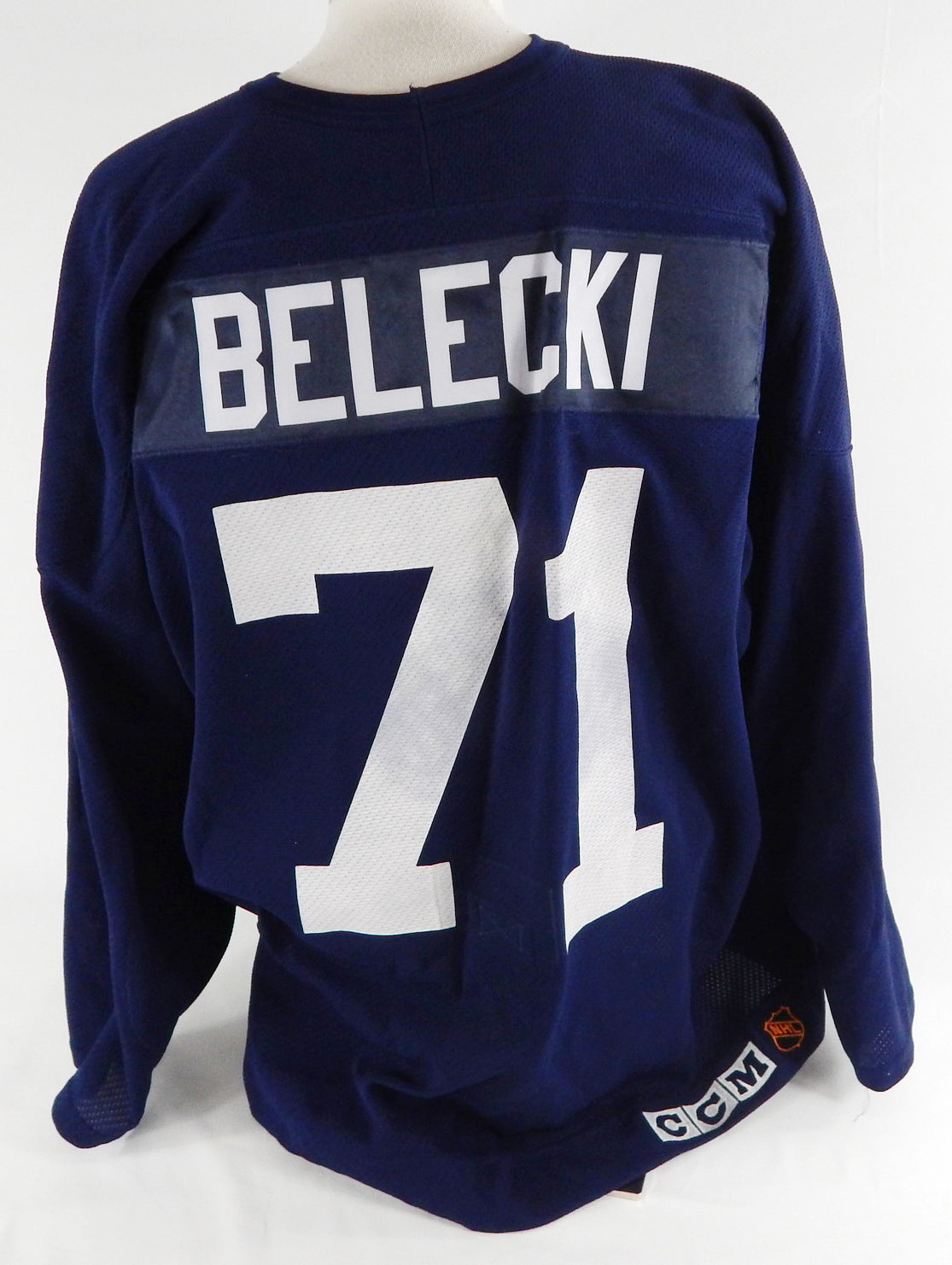 1990s Florida Panthers Brent Belecki #71 Game Used Navy Practice Jersey 56 633 Pic2
