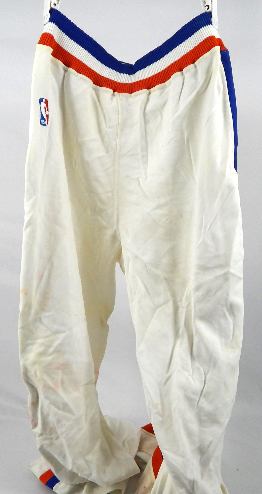 1990-91 Cleveland Cavaliers Game Issued White Warm Up Pants 34 585