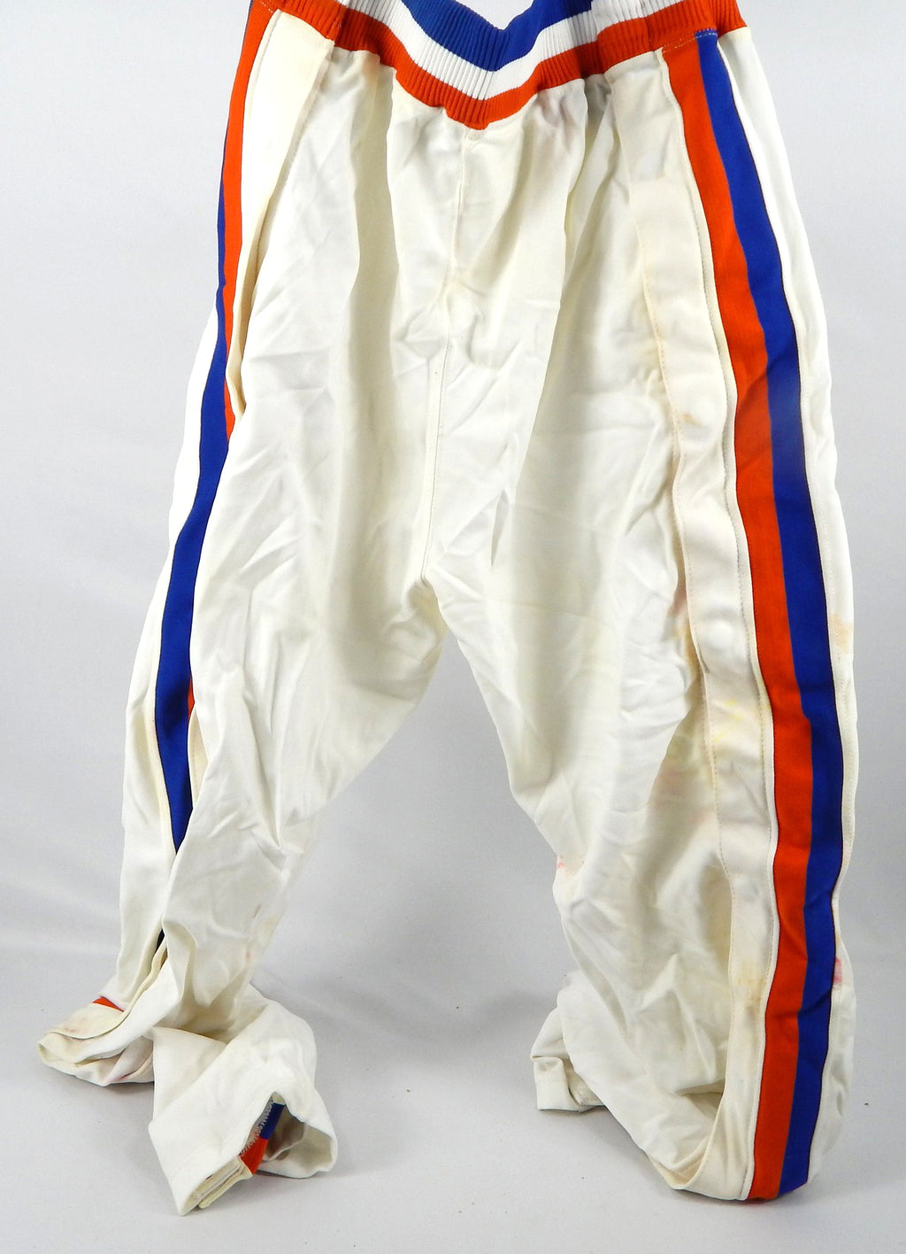 1990-91 Cleveland Cavaliers Game Issued White Warm Up Pants 34 585 Pic2