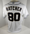 2013 San Diego Padres Justin Hatcher #80 Game Issued White Jersey