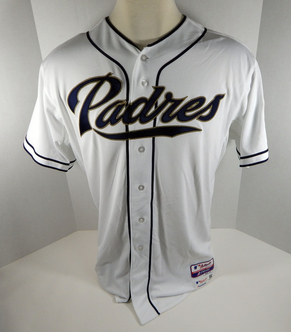 2013 San Diego Padres Justin Hatcher #80 Game Issued White Jersey Pic2