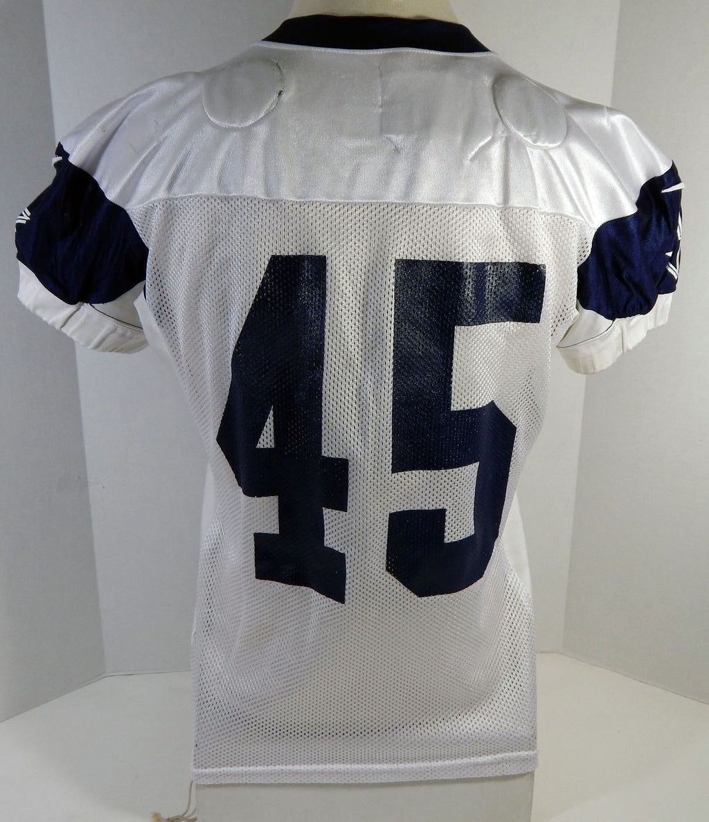 Dallas Cowboys Sewo Olonilua #45 Game Issued White Practice Jersey 48 94 Pic2