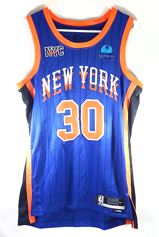 Julius Randle New York Knicks Nike Swingman City Sphere Jersey Pinstripe 48 L