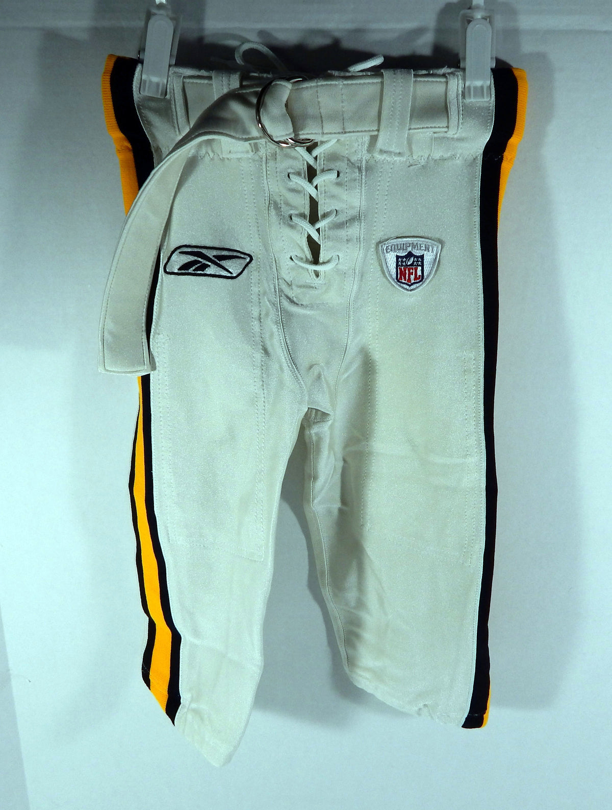 2007 Pittsburgh Steelers #42 Game Used White Pants Throwback Pants 26 DP68098