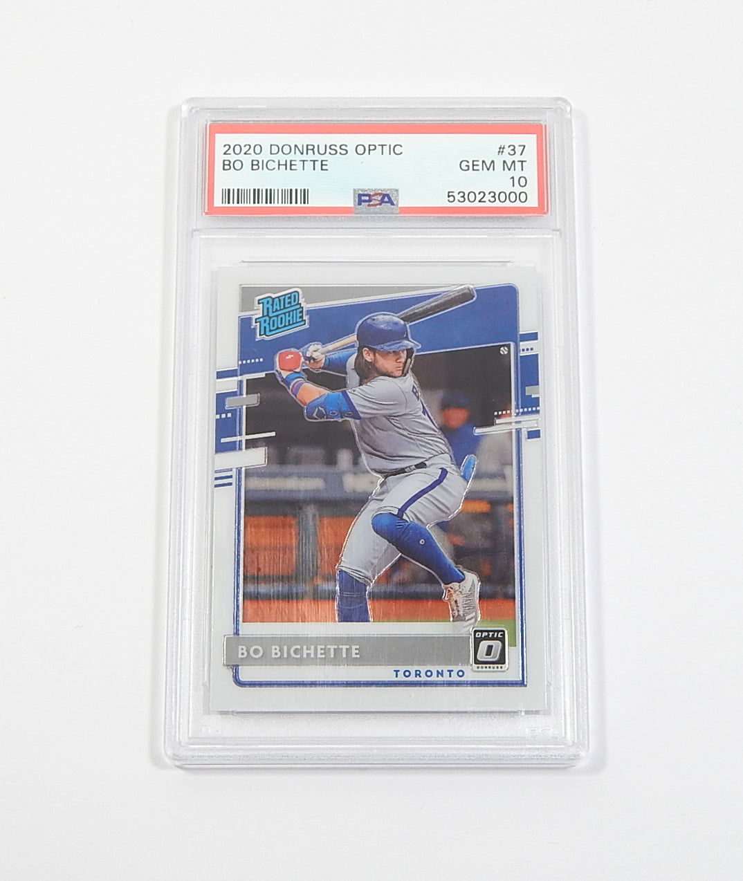 2020 Donruss Optic Rated Rookie Bo Bichette RC #37 PSA 10