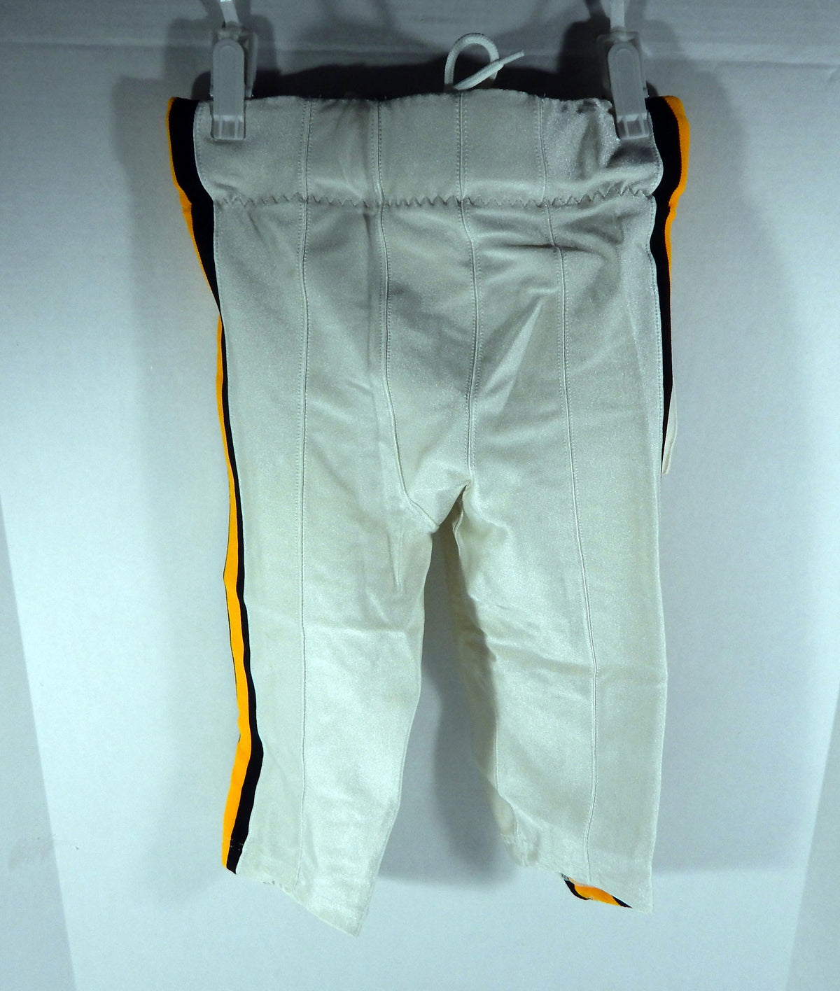 2007 Pittsburgh Steelers #42 Game Used White Pants Throwback Pants 26 DP68098 Pic2