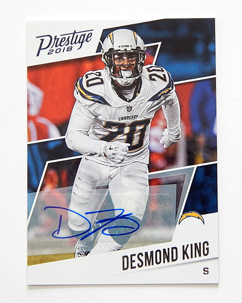 2018 Prestige Veteran Signatures Desmond King #123 Auto Autograph