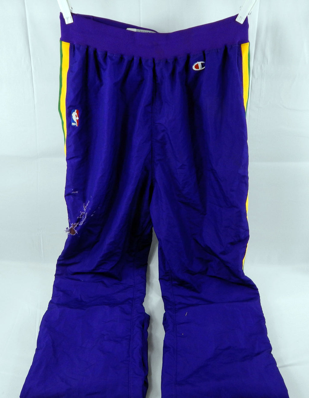 1993-94 Utah Jazz Game Issued Blue Basketball Pants 42 224