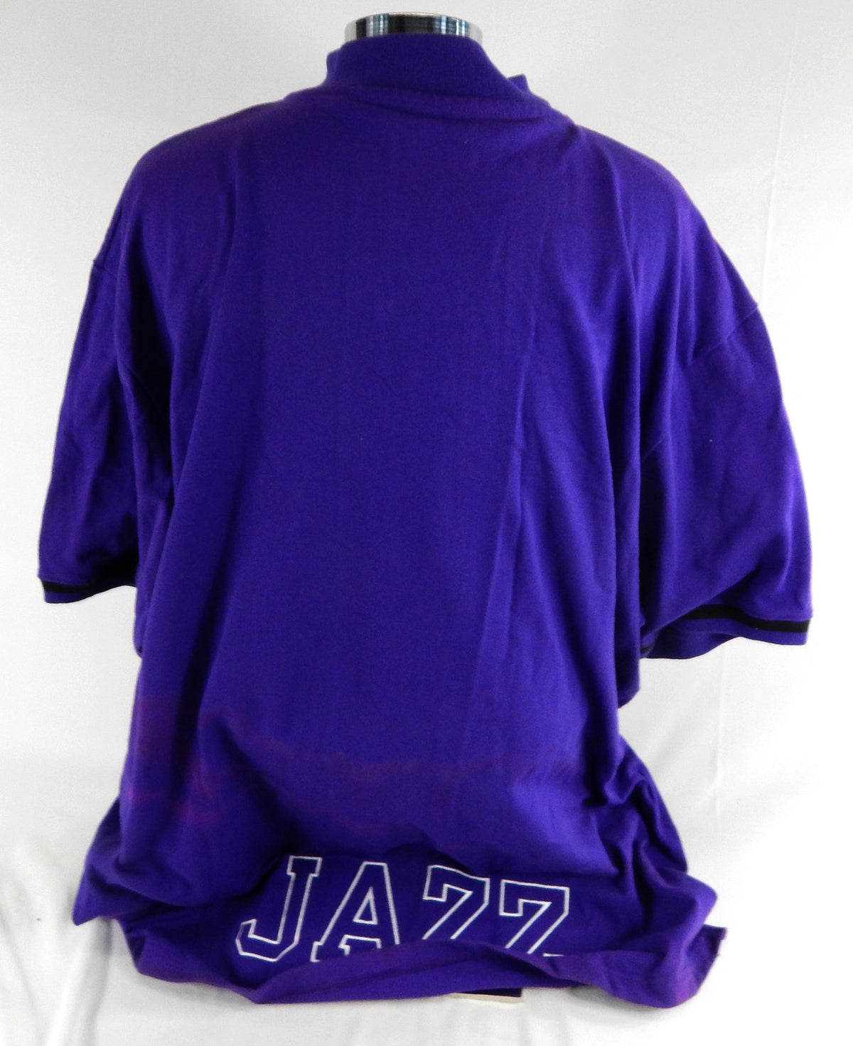 1998-99 Utah Jazz Greg Foster #44 Game Used Purple Shooting Shirt XXXL 599 Pic2