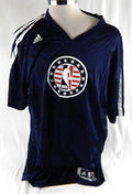2013-14 Orlando Magic Jason Maxiell #54 Game Used Navy Shooting Shirt HFT 4XL 00