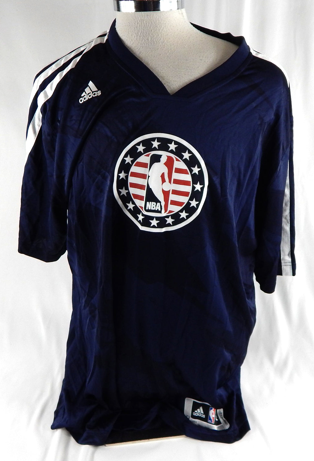 2013-14 Orlando Magic Jason Maxiell #54 Game Used Navy Shooting Shirt HFT 4XL 00