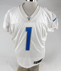 2015 Detroit Lions #1 Game Used White Practice Jersey 46 382