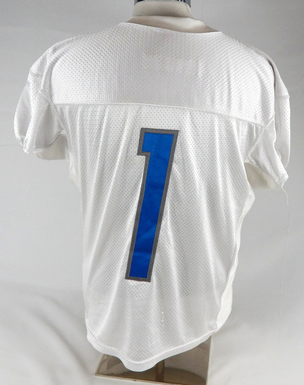 2015 Detroit Lions #1 Game Used White Practice Jersey 46 382 Pic2